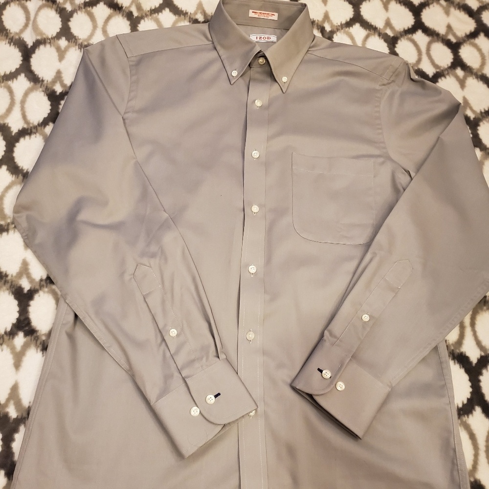 2 Izod Mens Dress Shirts